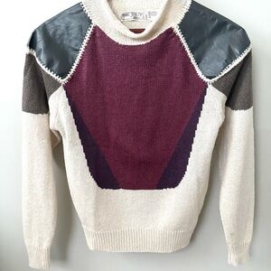 Jersey knit color block vintage Mark Darcy sweater Size S